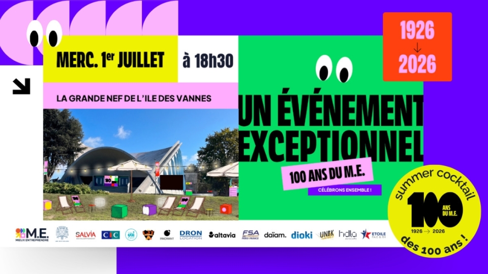 Summer Cocktail des 100 ans de Mieux Entreprendre